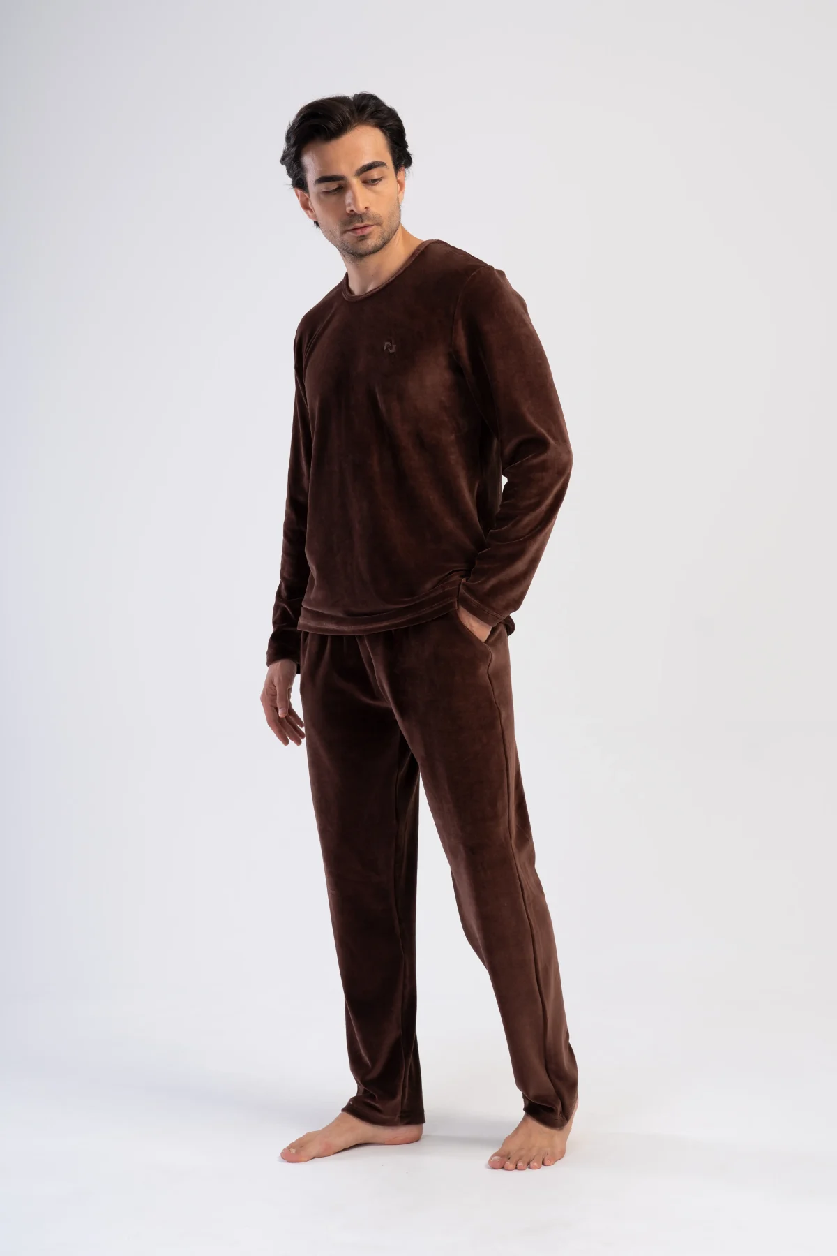 PIŻAMA MĘSKA welurowa model: 4030980000 (M, L, XL, XXL) - obrazek 5