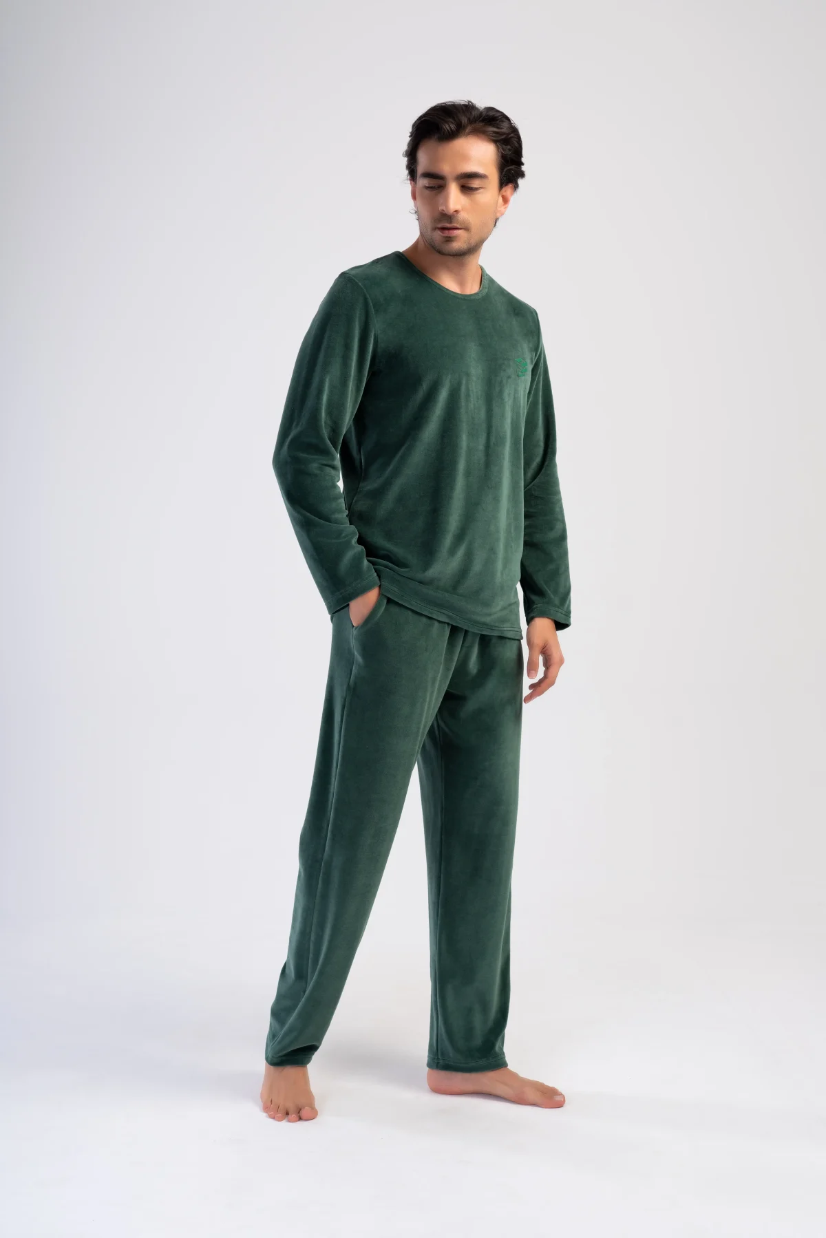 PIŻAMA MĘSKA welurowa model: 4030990000 (M, L, XL, XXL) - obrazek 5
