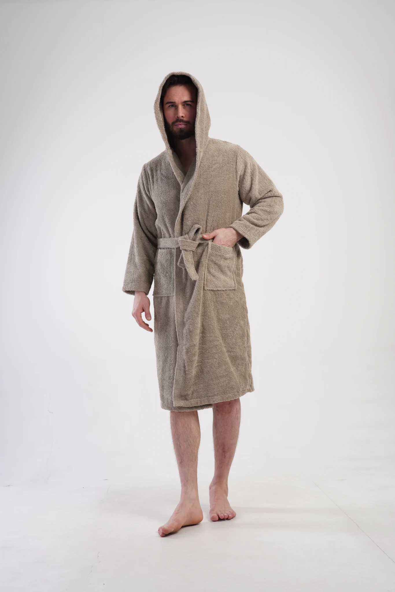 SZLAFROK MĘSKI FROTTE  model: 1617890000 (L, XL, XXL) - obrazek 4