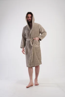 SZLAFROK MĘSKI FROTTE  model: 1617890000 (L, XL, XXL) - obrazek 4