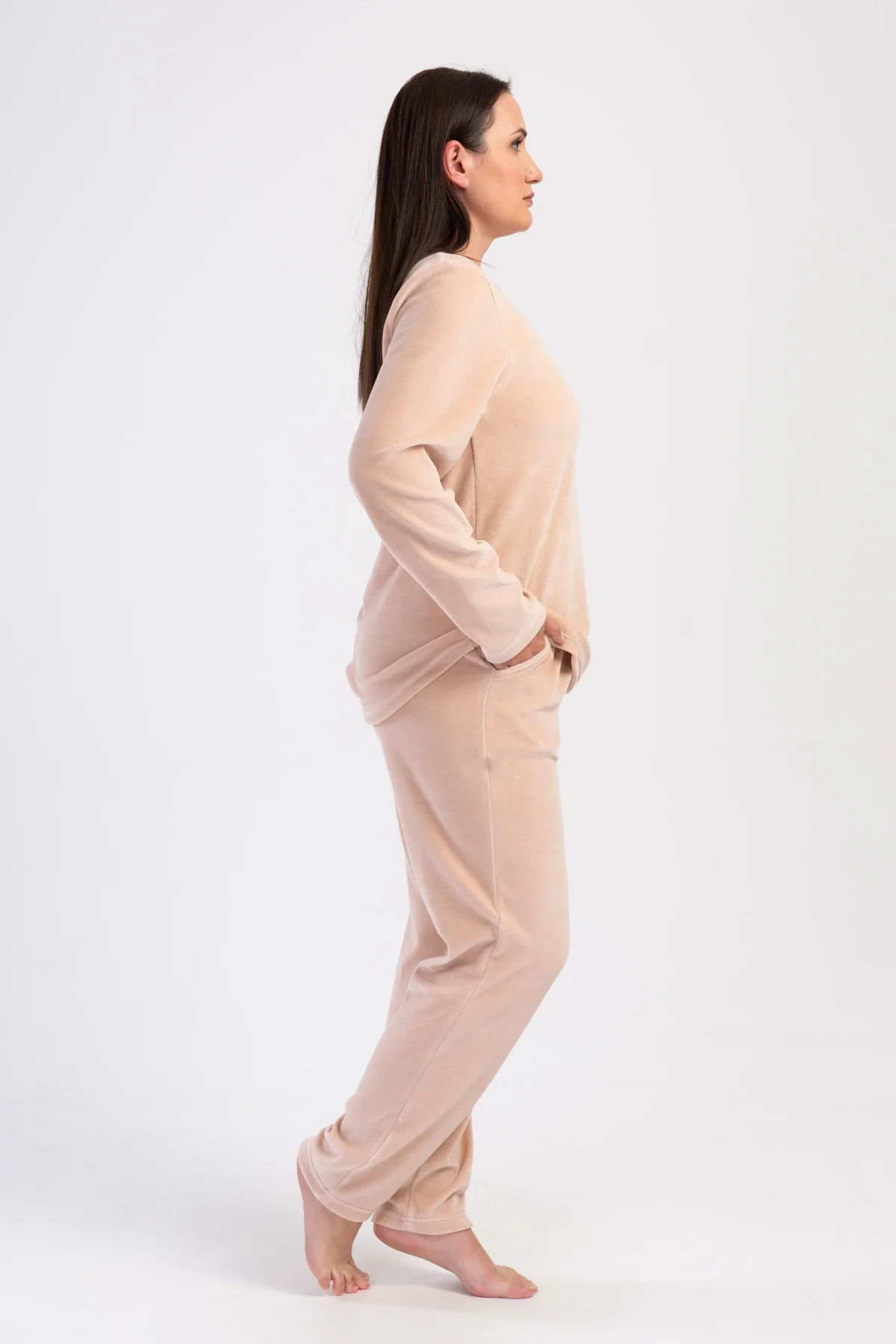 PIŻAMA DAMSKA welurowa model: 4030890000 (1XL, 2XL, 3XL, 4XL) - obrazek 5