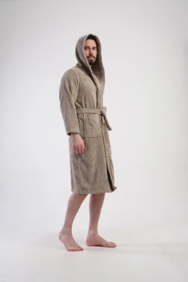 SZLAFROK MĘSKI FROTTE  model: 1617890000 (L, XL, XXL) - obrazek 3