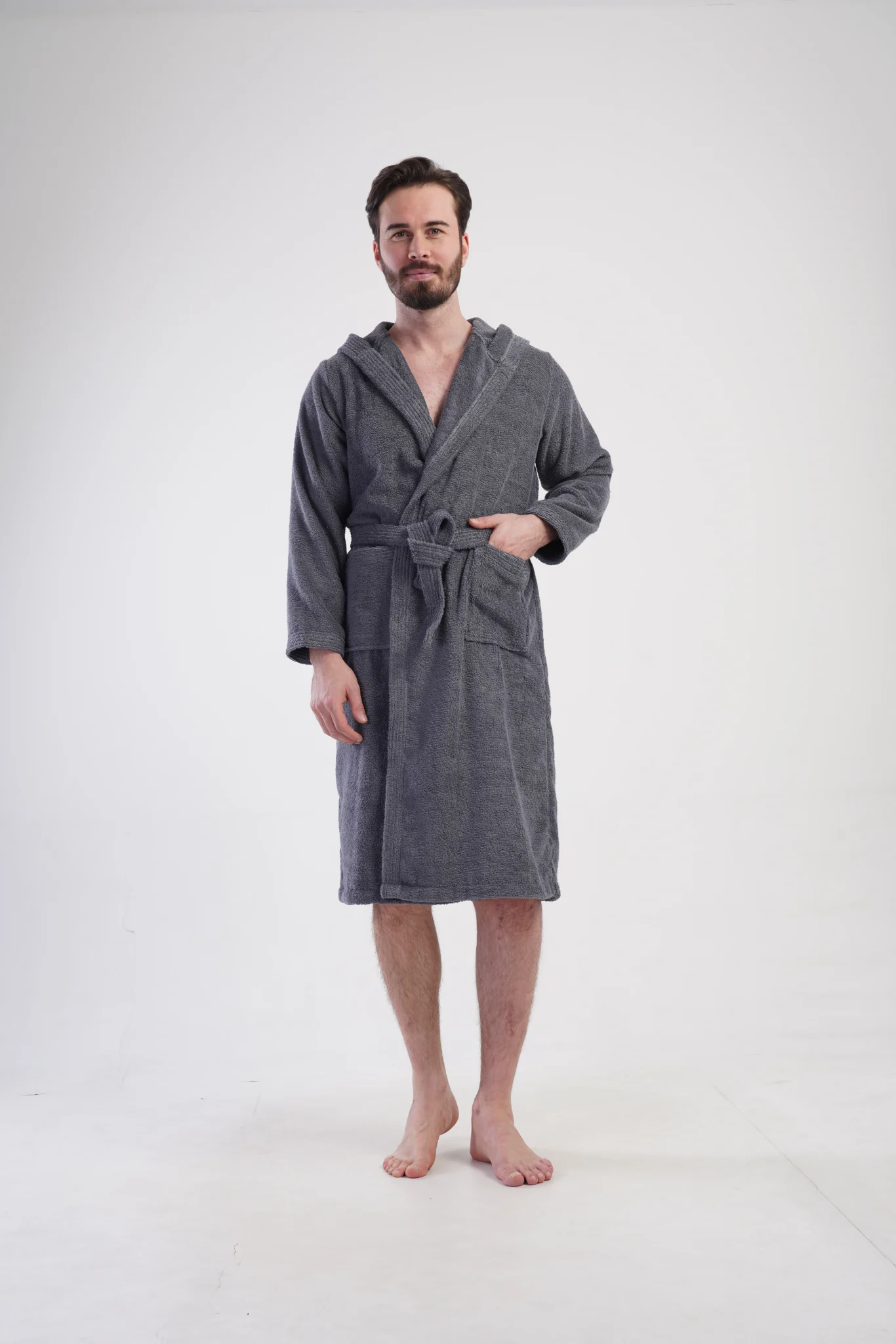 SZLAFROK MĘSKI FROTTE  model: 1617890000 (L, XL, XXL) - obrazek 5