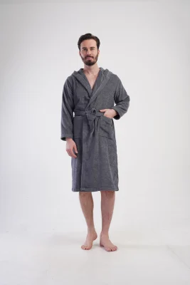 SZLAFROK MĘSKI FROTTE  model: 1617890000 (L, XL, XXL) - obrazek 5