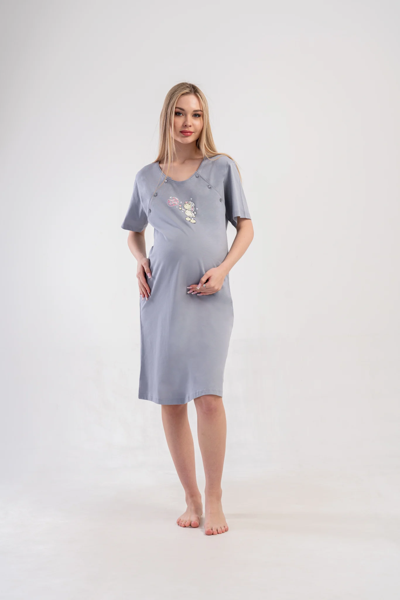 KOSZULA DAMSKA do karmienia model: 4100990000 (M, L, XL, XXL) - obrazek 5