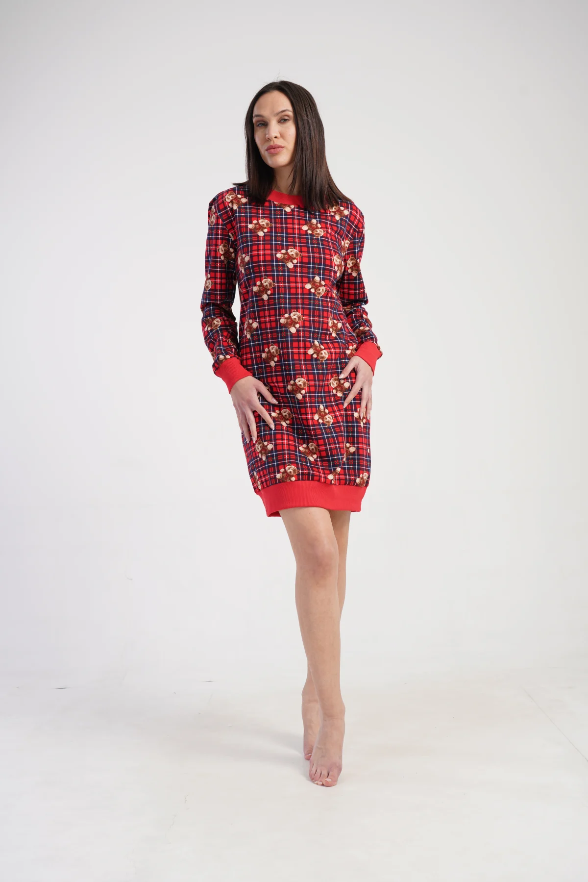 KOSZULA NOCNA DAMSKA bajowa model: 5010500242 (M, L, XL, XXL) - obrazek 4