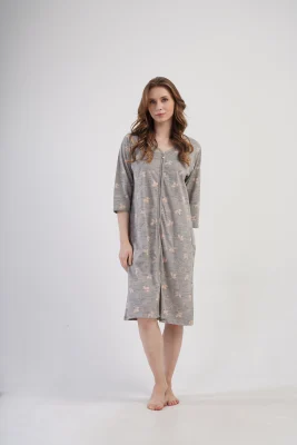 SZLAFROK DAMSKI na suwak model: 4083822378 (1XL, 2XL, 3XL, 4XL) - obrazek 3