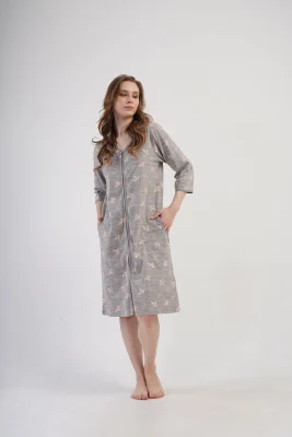 SZLAFROK DAMSKI na suwak model: 4083822378 (1XL, 2XL, 3XL, 4XL) - obrazek 4