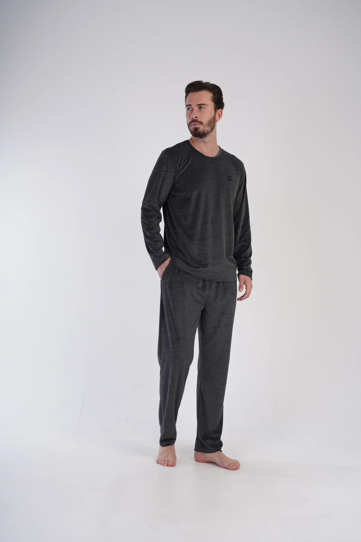 PIŻAMA MĘSKA welurowa model: 3060050000 (S, M, L, XL) - obrazek 5