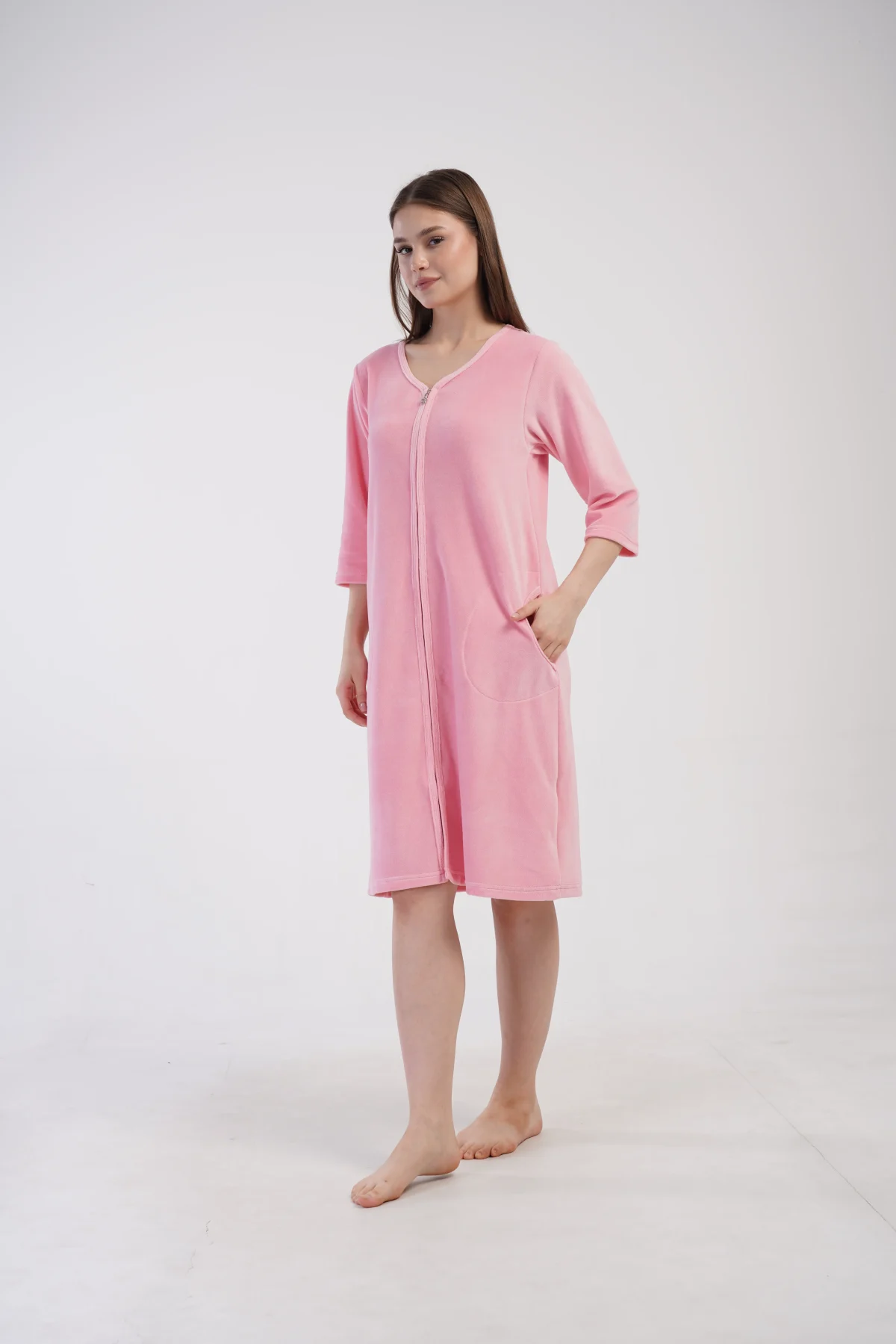 SZLAFROK DAMSKI WELUR model: 4110070000 (M, L, XL, XXL) - obrazek 5
