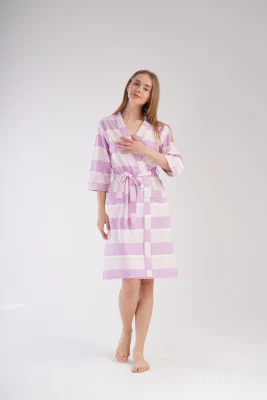 SZLAFROK DAMSKI bawełniany model: 2112171494 (S, M, L, XL) - obrazek 4