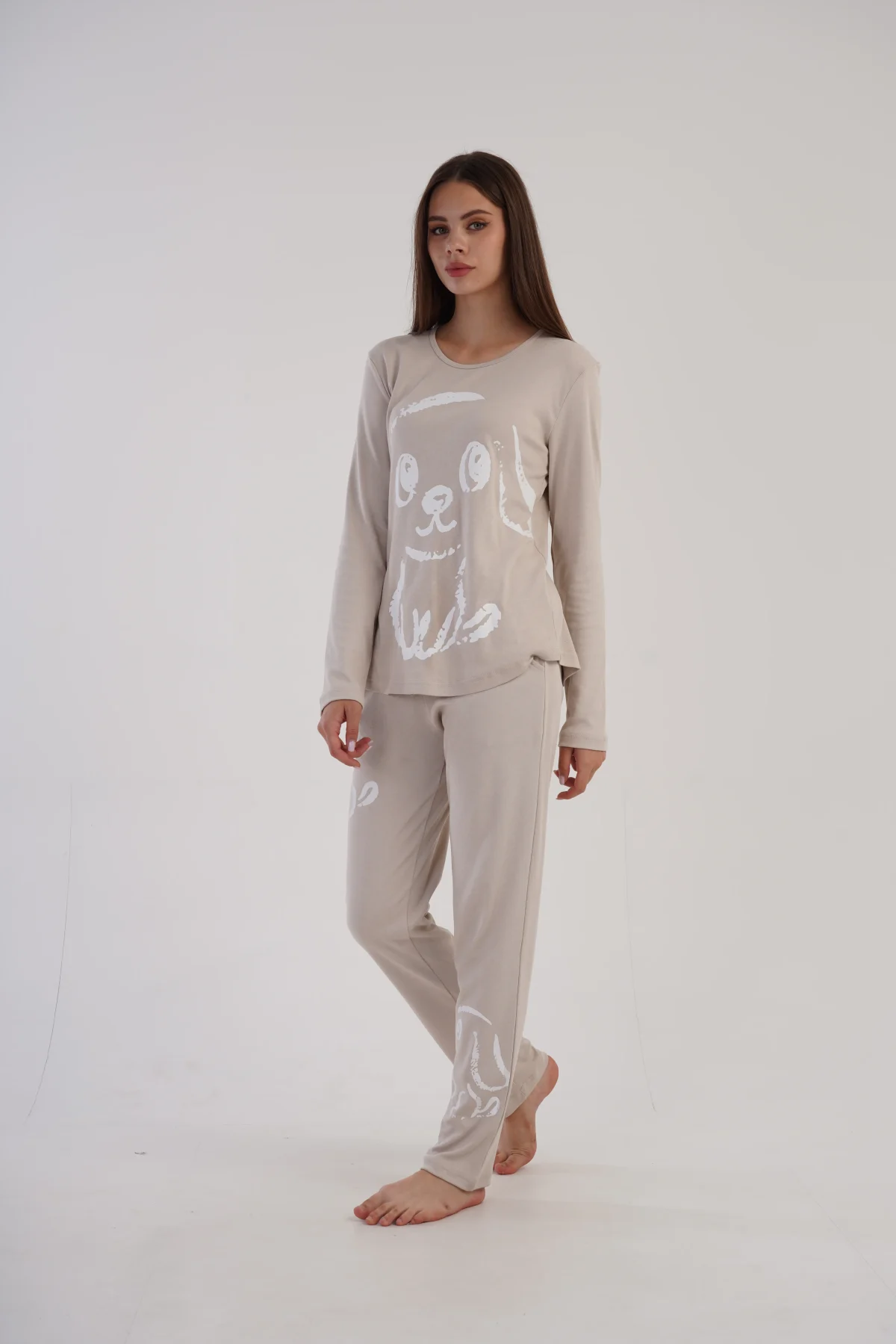 PIŻAMA DAMSKA interlock model: 3032600000 (S, M, L, XL) - obrazek 4