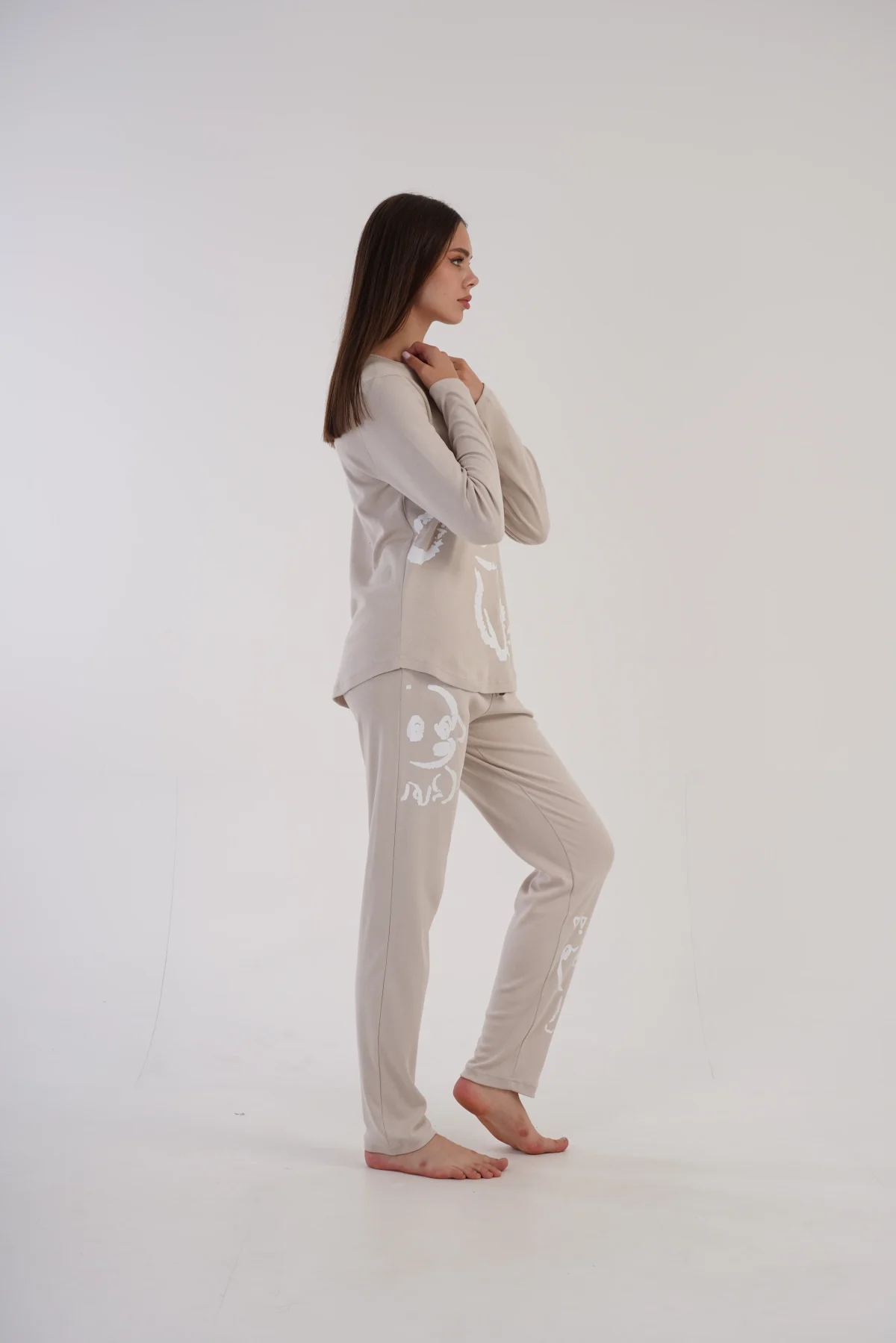 PIŻAMA DAMSKA interlock model: 3032600000 (S, M, L, XL) - obrazek 5