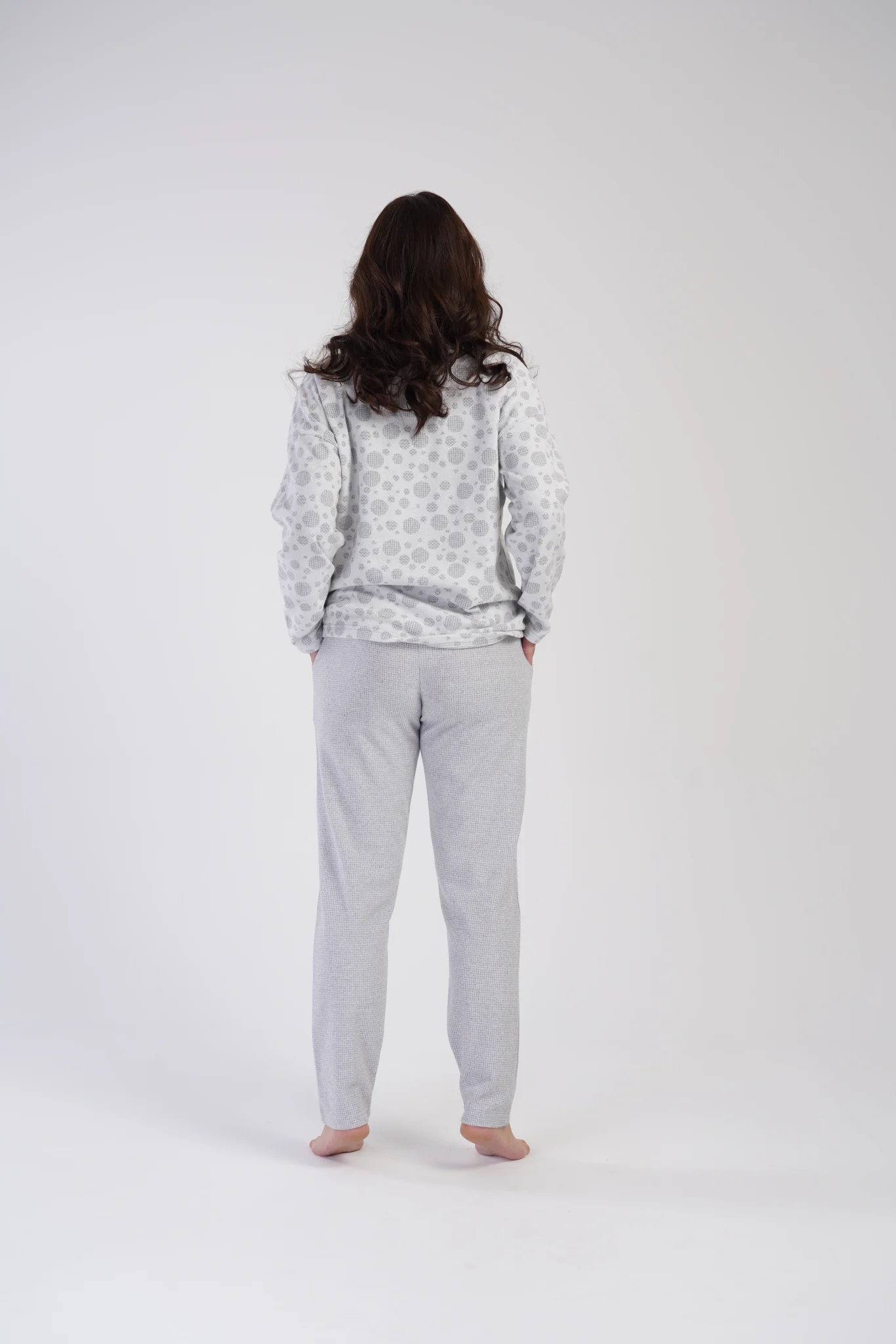 PIŻAMA DAMSKA interlock model: 4020310000 (1XL, 2XL, 3XL, 4XL) - obrazek 2