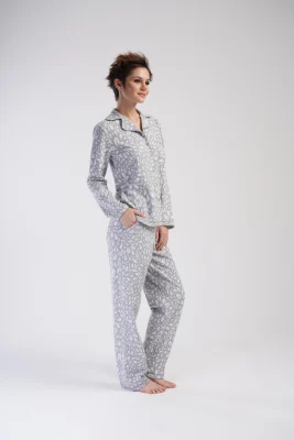 PIŻAMA DAMSKA interlock model: 4020340000 (S, M, L, XL) - obrazek 3