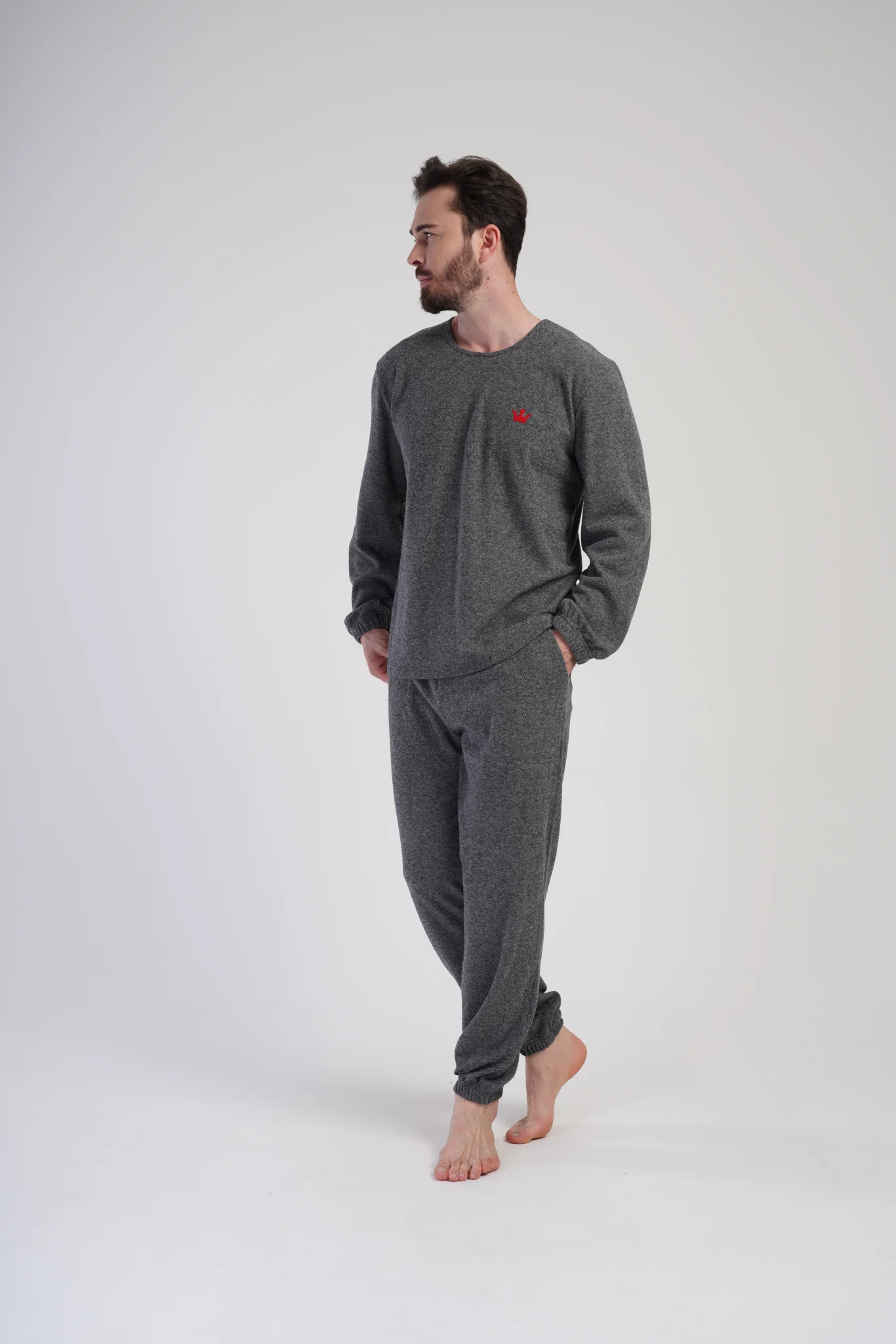 PIŻAMA MĘSKA interlock model: 4020380000 (M, L, XL, XXL) - obrazek 4