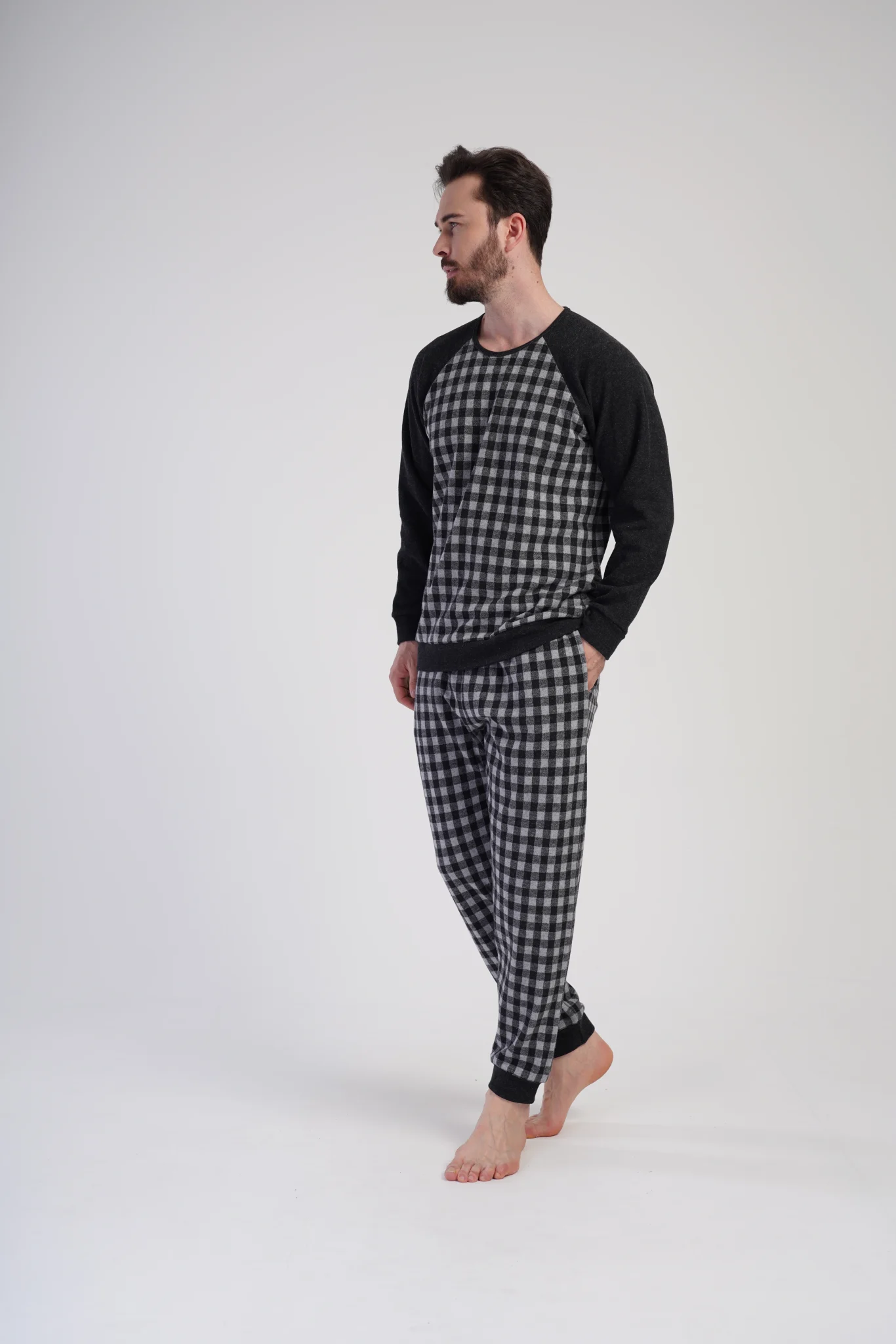 PIŻAMA MĘSKA interlock model: 4020350000 (S, M, L, XL) - obrazek 3