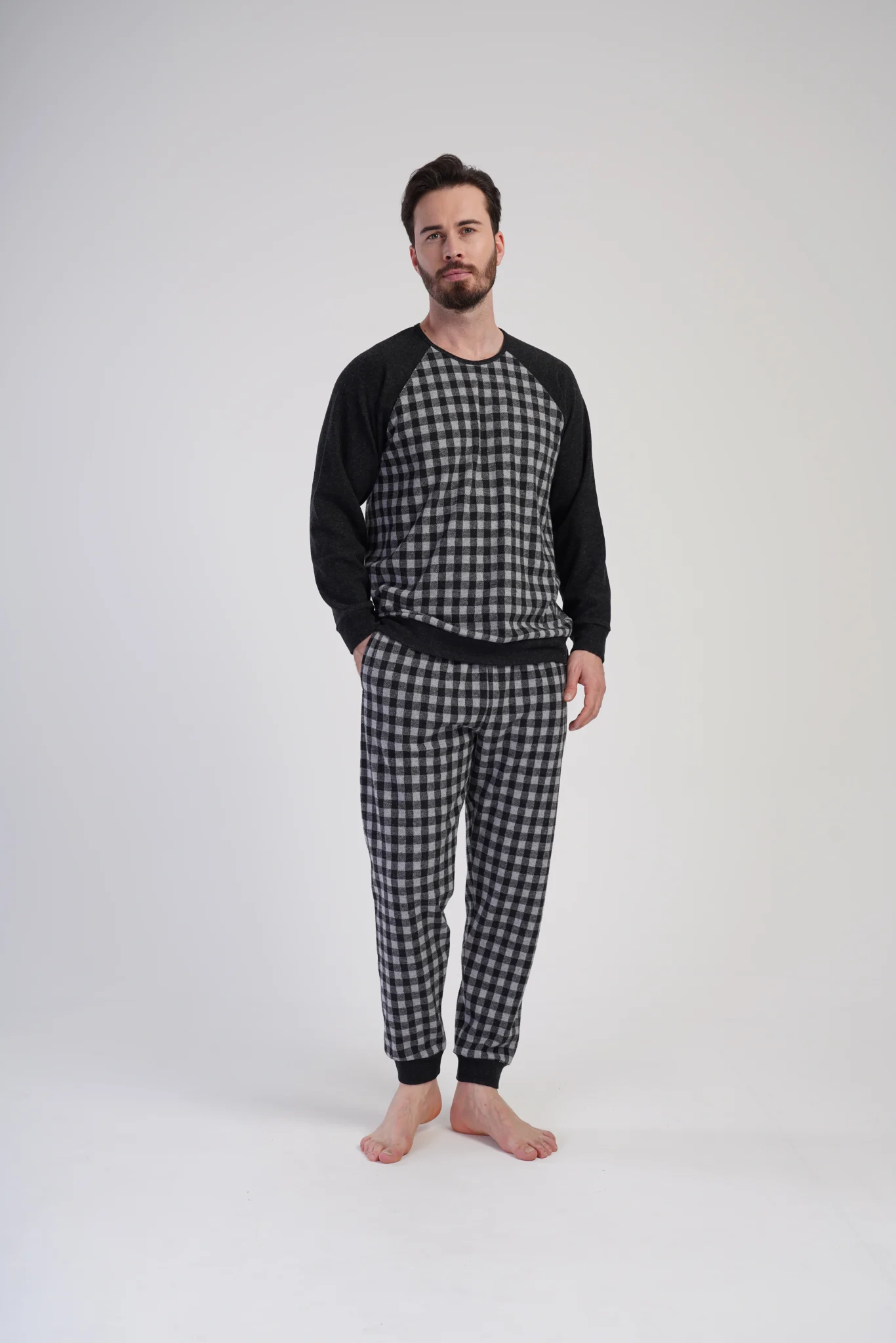 PIŻAMA MĘSKA interlock model: 4020350000 (S, M, L, XL) - obrazek 4