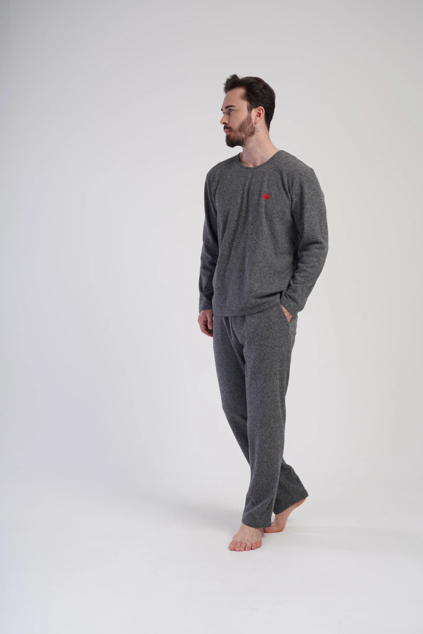 PIŻAMA MĘSKA interlock model: 4020390000 (1XL, 2XL, 3XL, 4XL) - obrazek 3