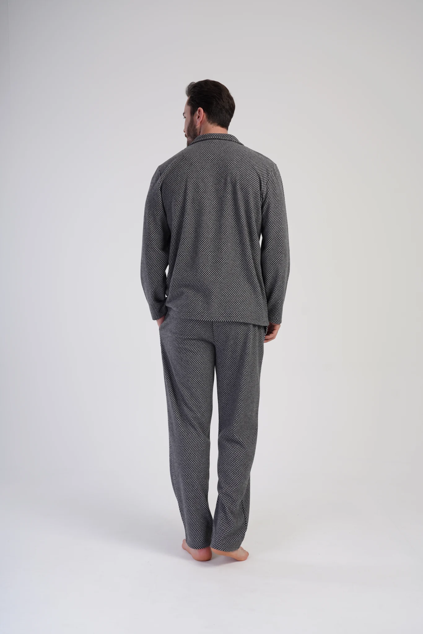 PIŻAMA MĘSKA interlock model: 4020360000 (M, L, XL, XXL) - obrazek 2