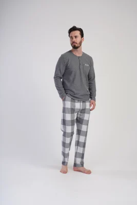 PIŻAMA MĘSKA interlock model: 4020370000 (M, L, XL, XXL) - obrazek 3
