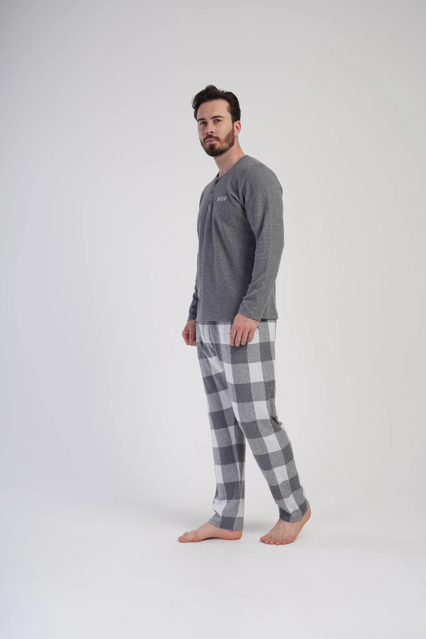 PIŻAMA MĘSKA interlock model: 4020370000 (M, L, XL, XXL) - obrazek 5