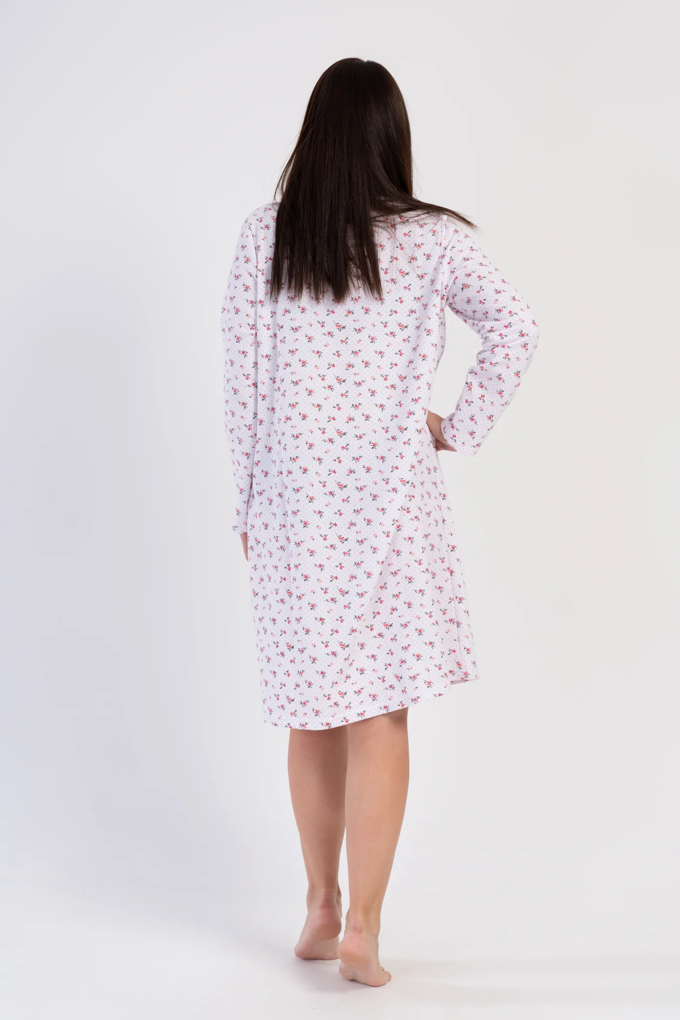 KOSZULA NOCNA DAMSKA ocieplana model: 1617053039 (1XL, 2XL, 3XL, 4XL) - obrazek 2