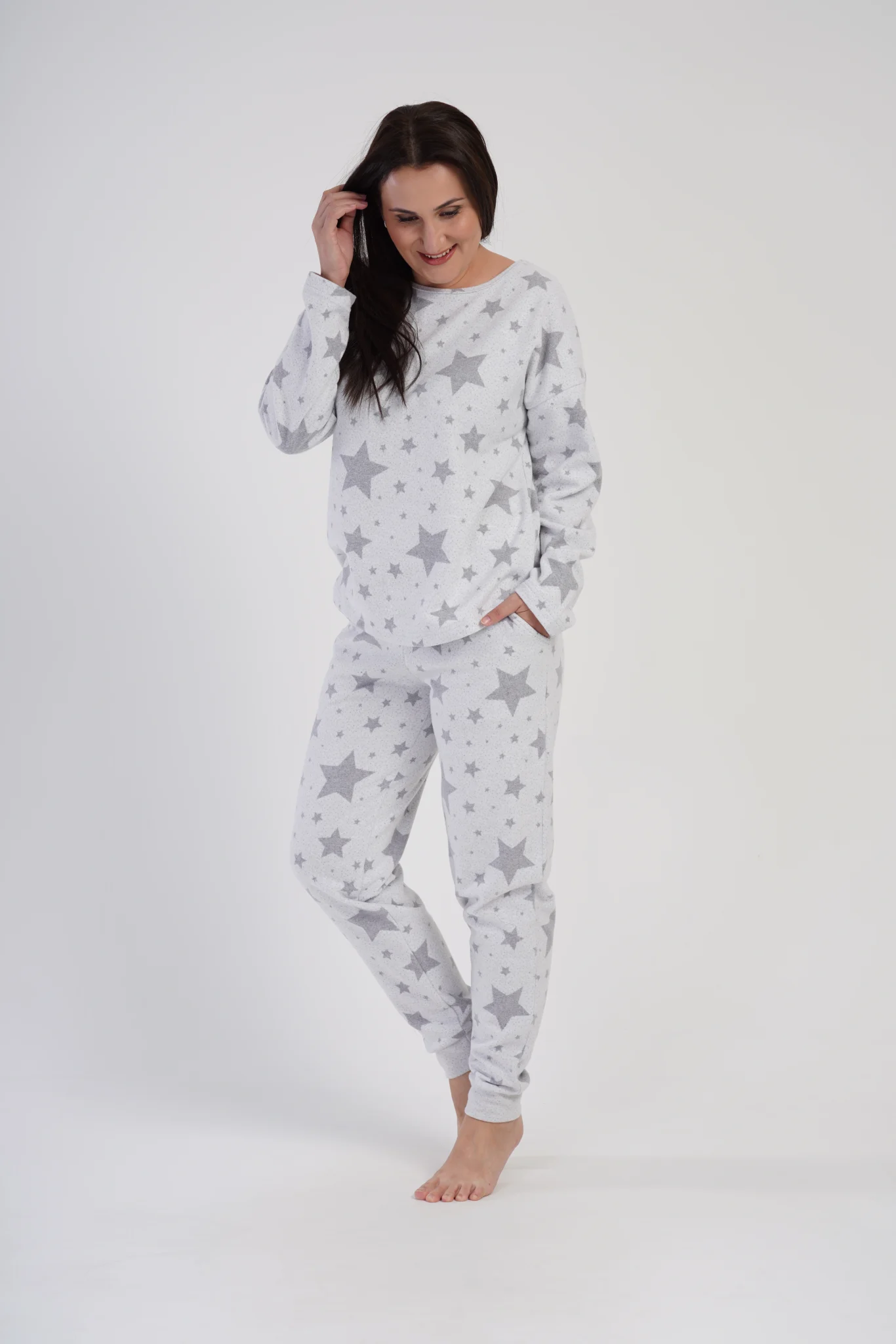 PIŻAMA DAMSKA interlock model: 4020330000 (1XL, 2XL, 3XL, 4XL) - obrazek 3