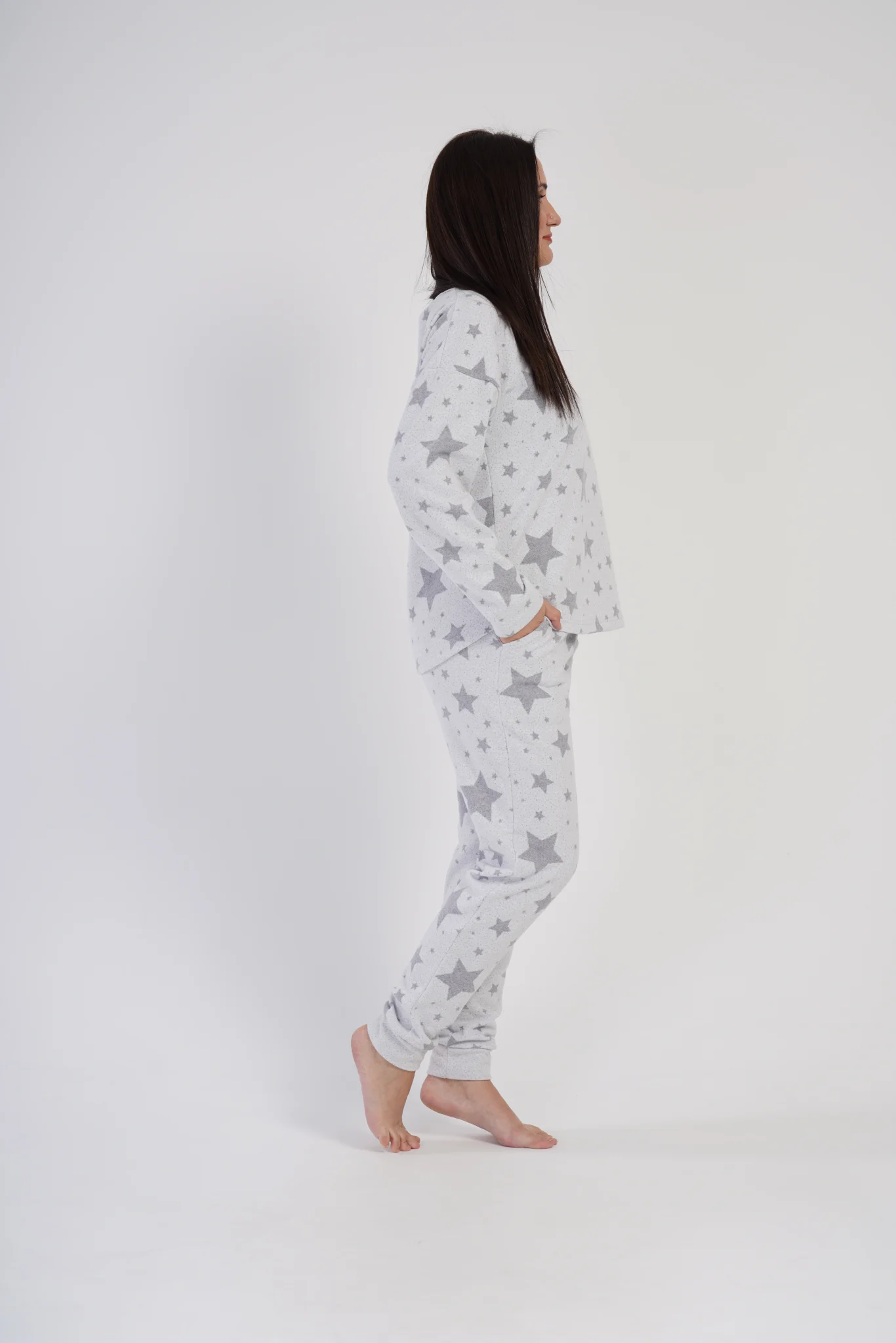 PIŻAMA DAMSKA interlock model: 4020330000 (1XL, 2XL, 3XL, 4XL) - obrazek 5
