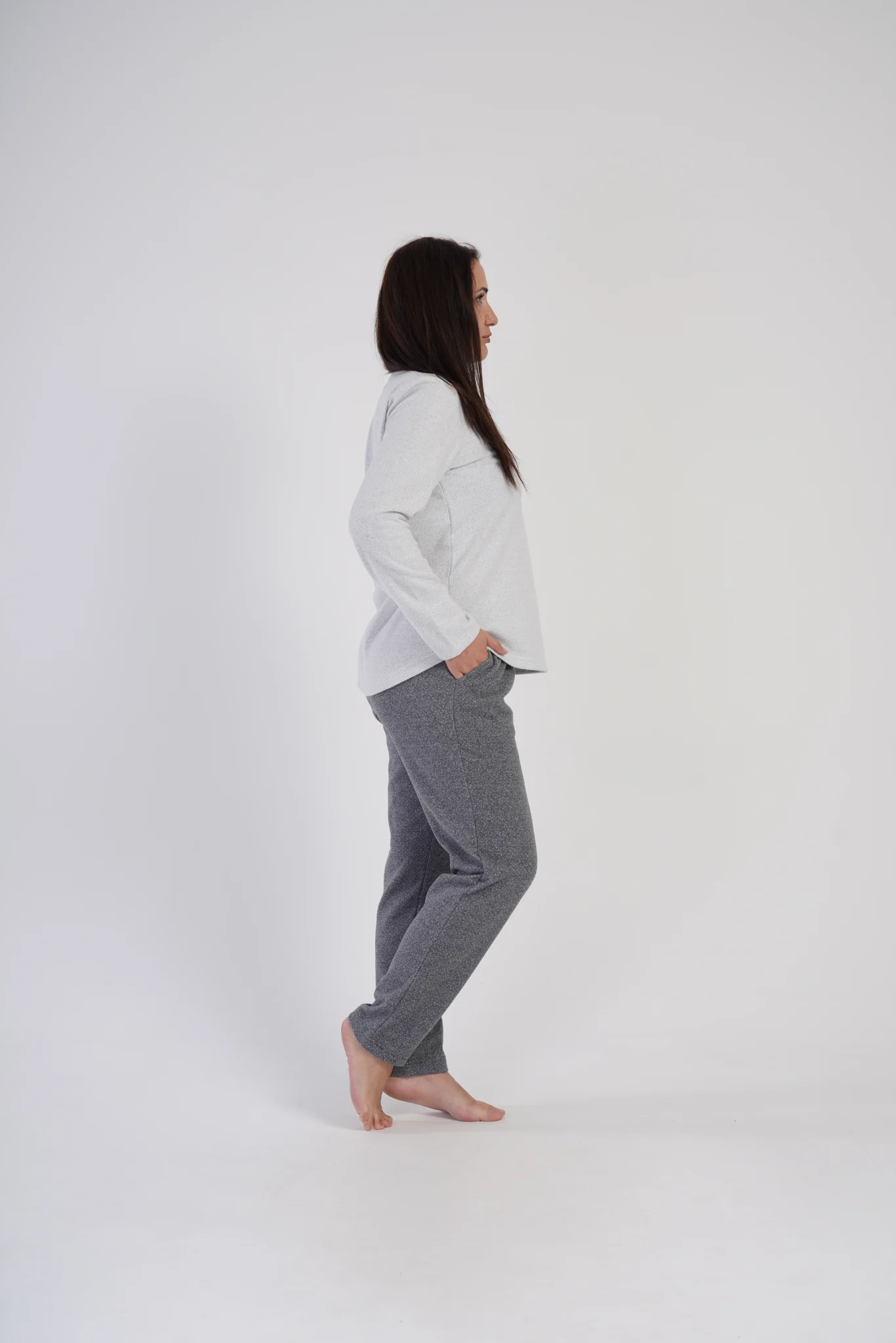PIŻAMA DAMSKA interlock model: 4020280000 (1XL, 2XL, 3XL, 4XL) - obrazek 5