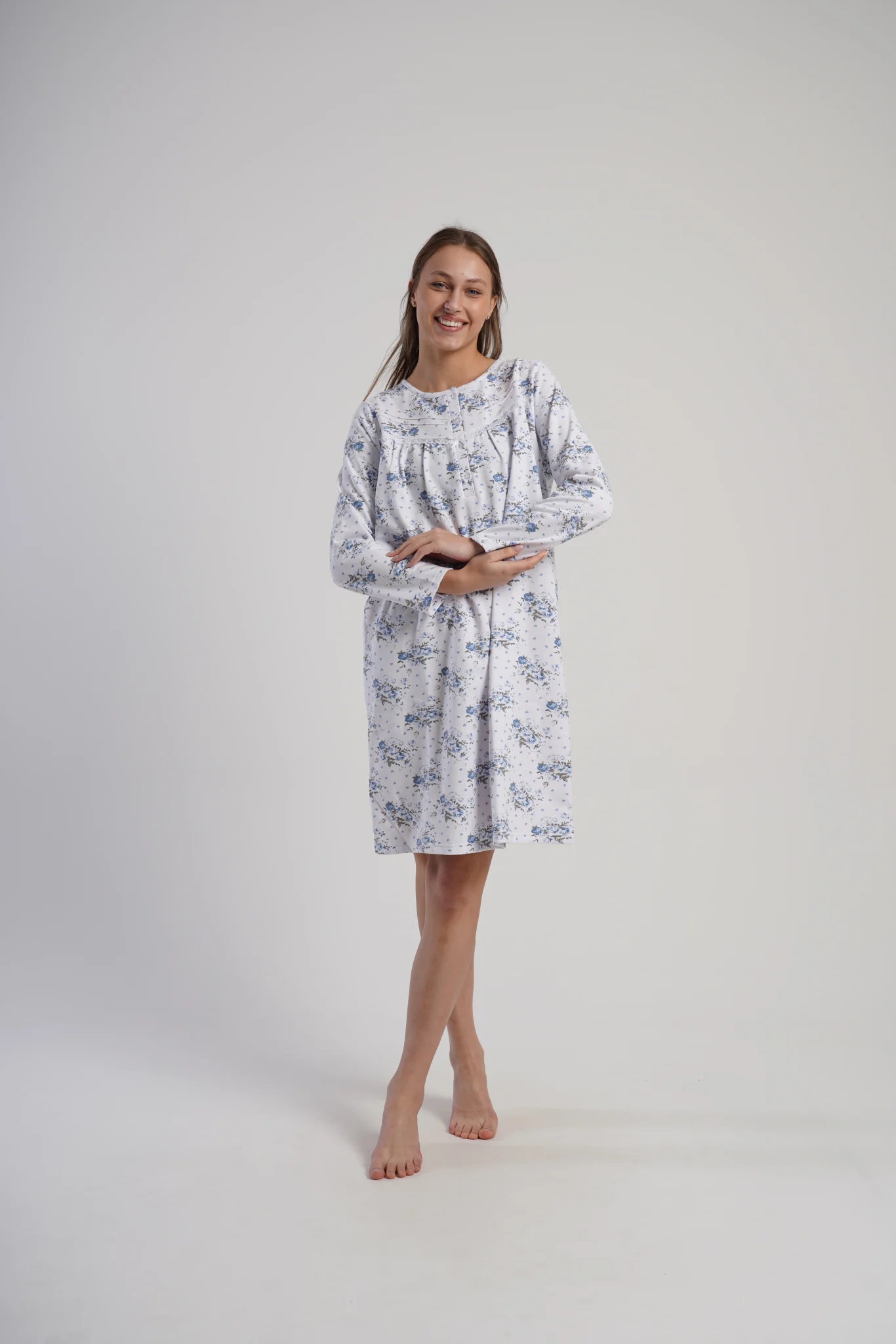 KOSZULA NOCNA DAMSKA ocieplana model: 1617043016 (1XL, 2XL, 3XL, 4XL) - obrazek 5