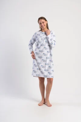KOSZULA NOCNA DAMSKA ocieplana model: 1617043016 (1XL, 2XL, 3XL, 4XL) - obrazek 2
