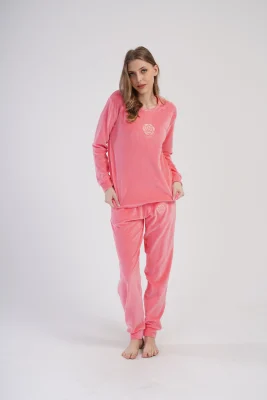 PIŻAMA DAMSKA welurowa model: 4030950000 (S, M, L, XL) - obrazek 3