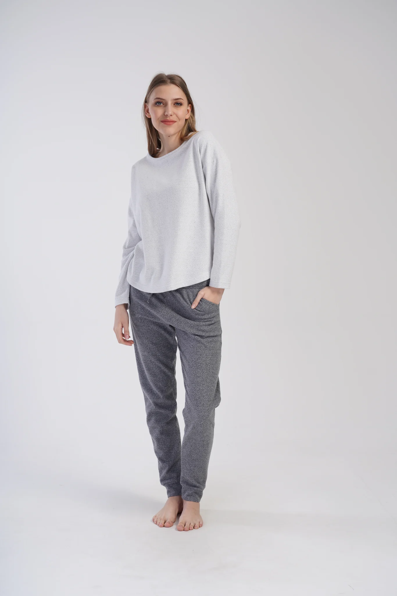 PIŻAMA DAMSKA interlock model: 4020270000 (S, M, L, XL) - obrazek 3