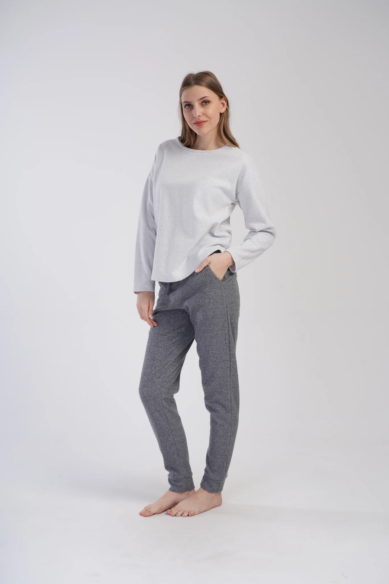 PIŻAMA DAMSKA interlock model: 4020270000 (S, M, L, XL) - obrazek 4