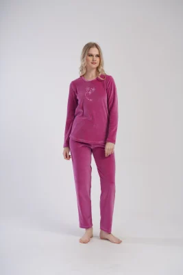 PIŻAMA DAMSKA welurowa model: 4030810000 (S, M, L, XL) - obrazek 3
