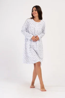 KOSZULA NOCNA DAMSKA ocieplana model: 1617053039 (1XL, 2XL, 3XL, 4XL) - obrazek 3
