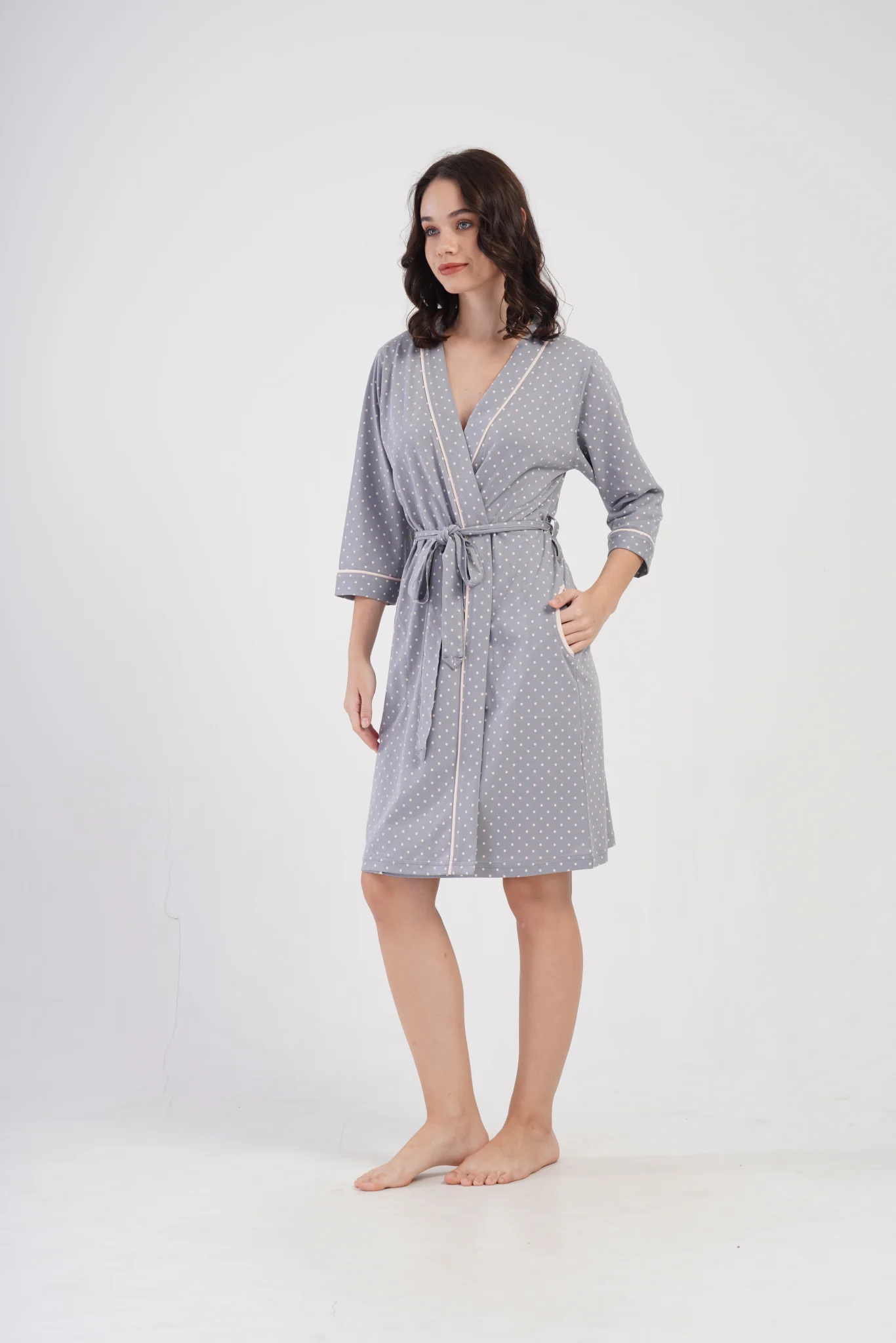 SZLAFROK DAMSKI bawełniany model: 5033141248 (M, L, XL, XXL) - obrazek 4