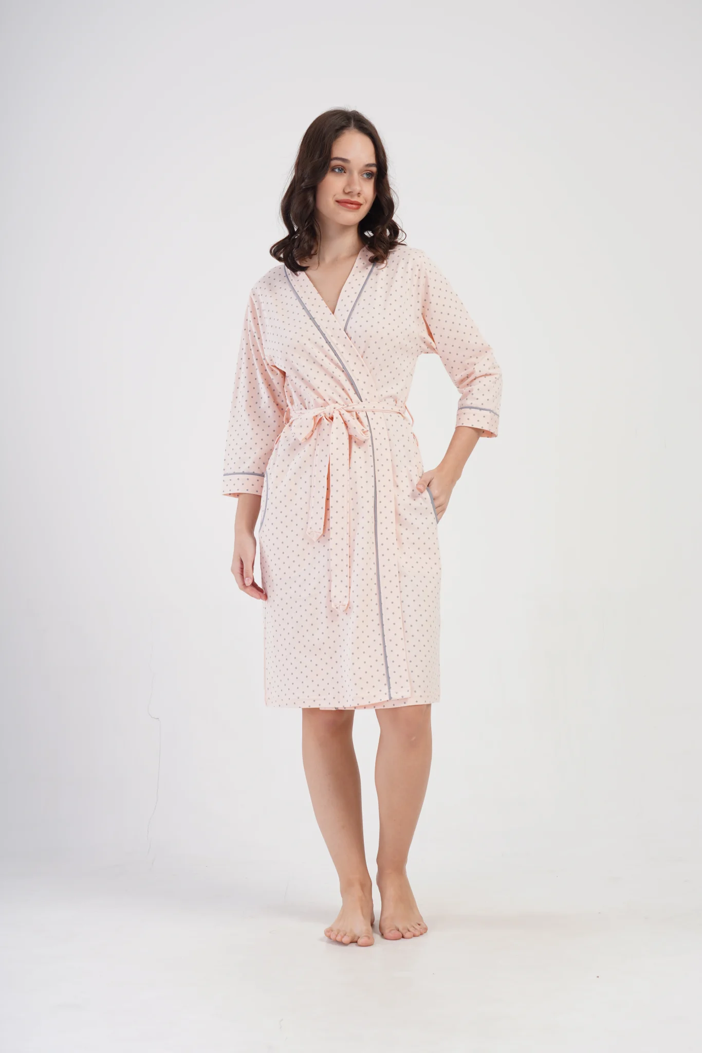 SZLAFROK DAMSKI bawełniany model: 5033141248 (M, L, XL, XXL) - obrazek 5