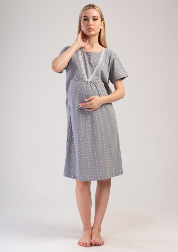 Koszula-Nocna-Damska-4040691248-2 KOSZULA nocna do karmienia model: 5090101248 (S, M, L, XL, XXL) - obrazek 1