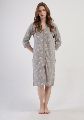 SZLAFROK DAMSKI na suwak model: 4083822378 (1XL, 2XL, 3XL, 4XL)