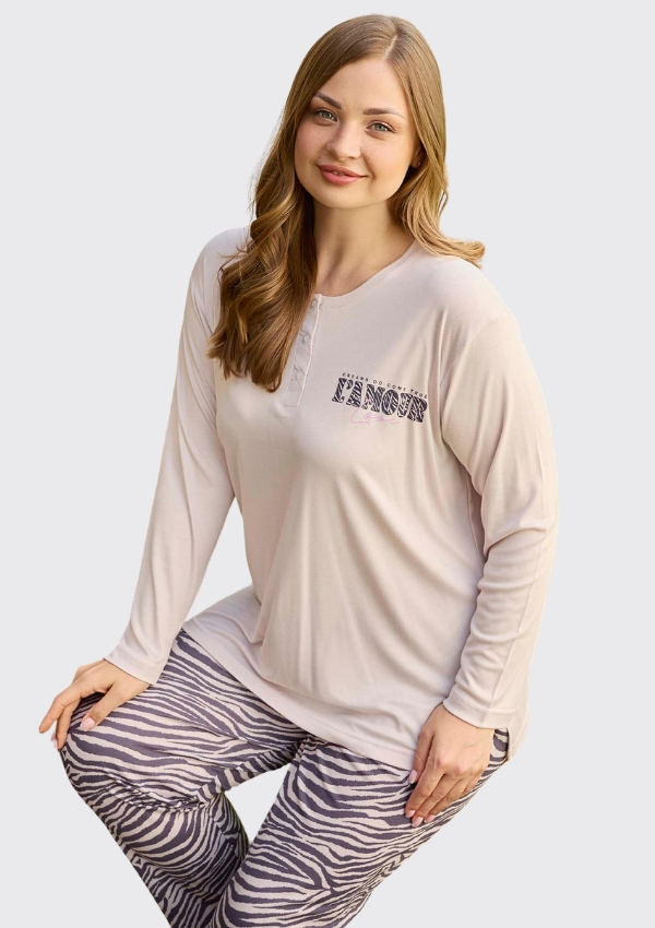 PIŻAMA DAMSKA model: 19166 (2XL, 3XL, 4XL)