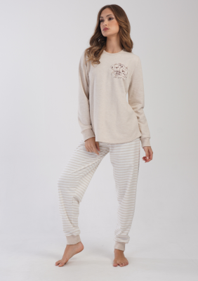 PIŻAMA DAMSKA ocieplana model: 4030150000 (1XL, 2XL, 3XL, 4XL)