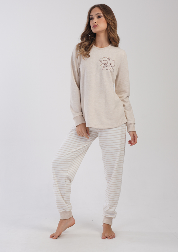 PIŻAMA DAMSKA ocieplana model: 4030150000 (1XL, 2XL, 3XL, 4XL)
