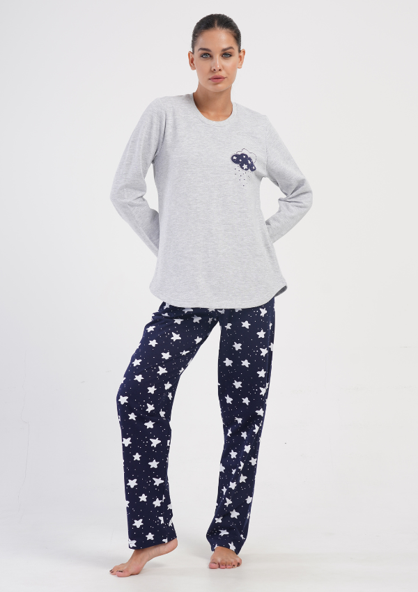 PIŻAMA DAMSKA ocieplana model: 4030242051 (1XL, 2XL, 3XL, 4XL)