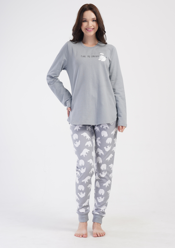 PIŻAMA DAMSKA ocieplana model: 4030361677 (1XL, 2XL, 3XL, 4XL)
