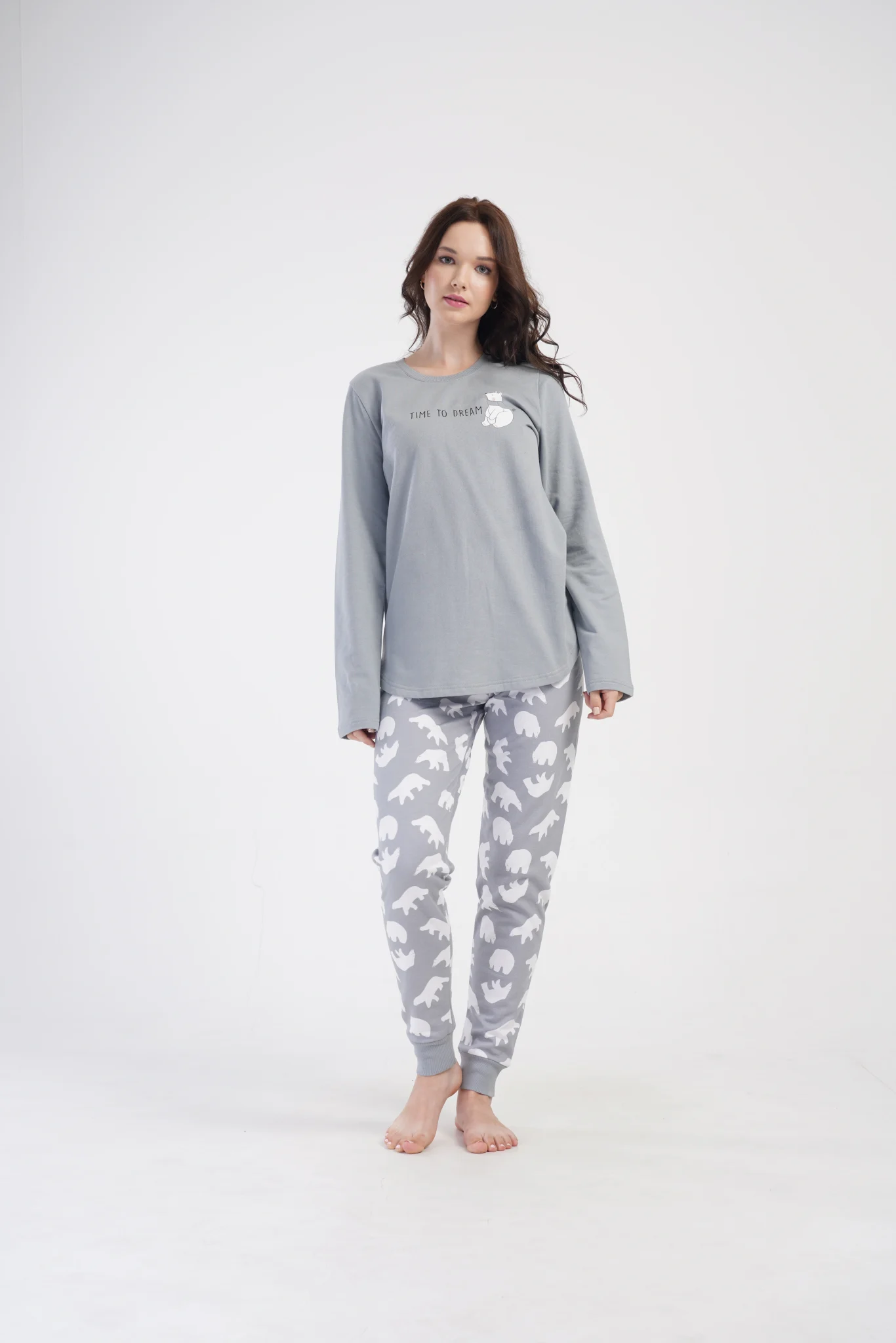 PIŻAMA DAMSKA ocieplana model: 4030361677 (1XL, 2XL, 3XL, 4XL) - obrazek 3