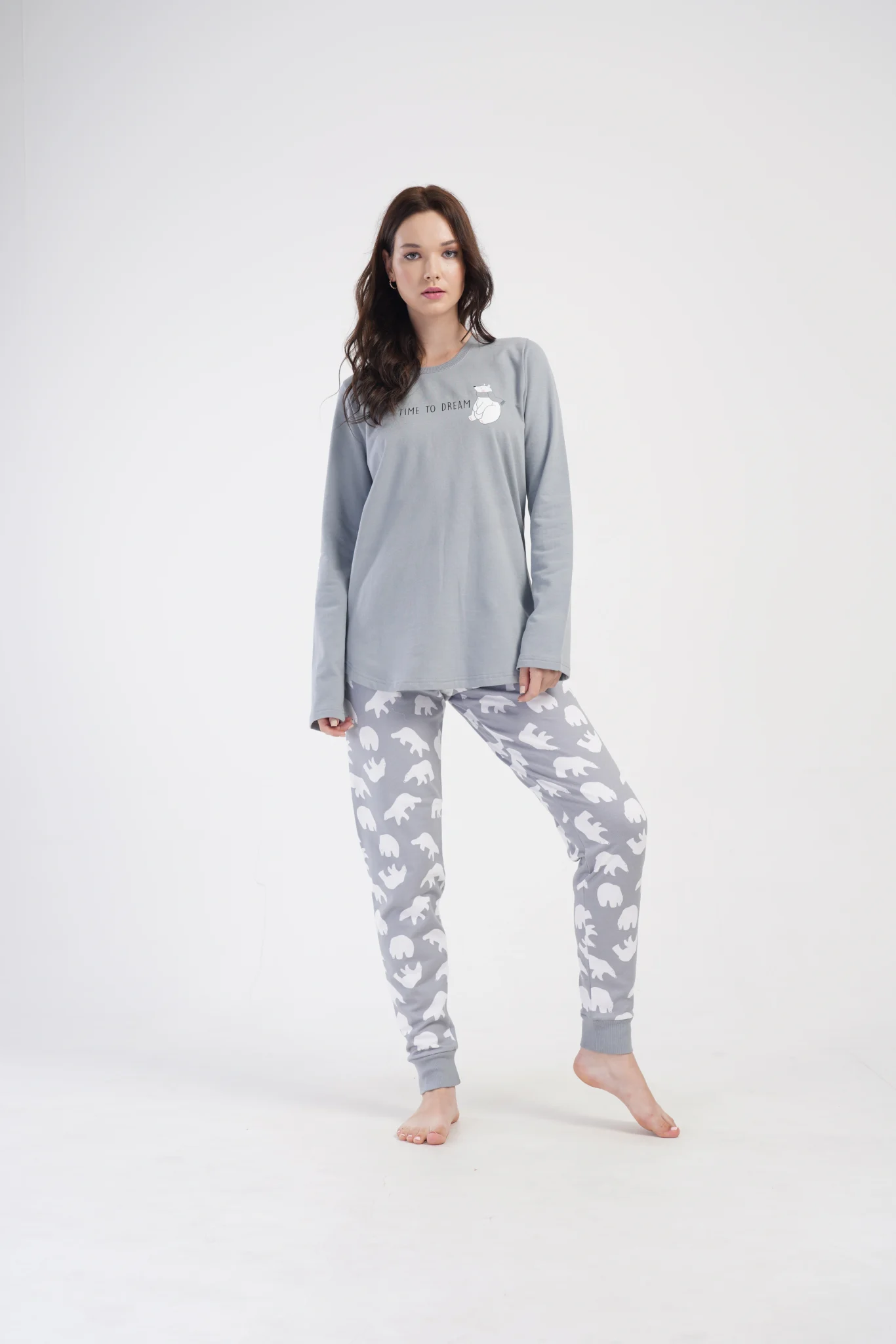 PIŻAMA DAMSKA ocieplana model: 4030361677 (1XL, 2XL, 3XL, 4XL) - obrazek 5