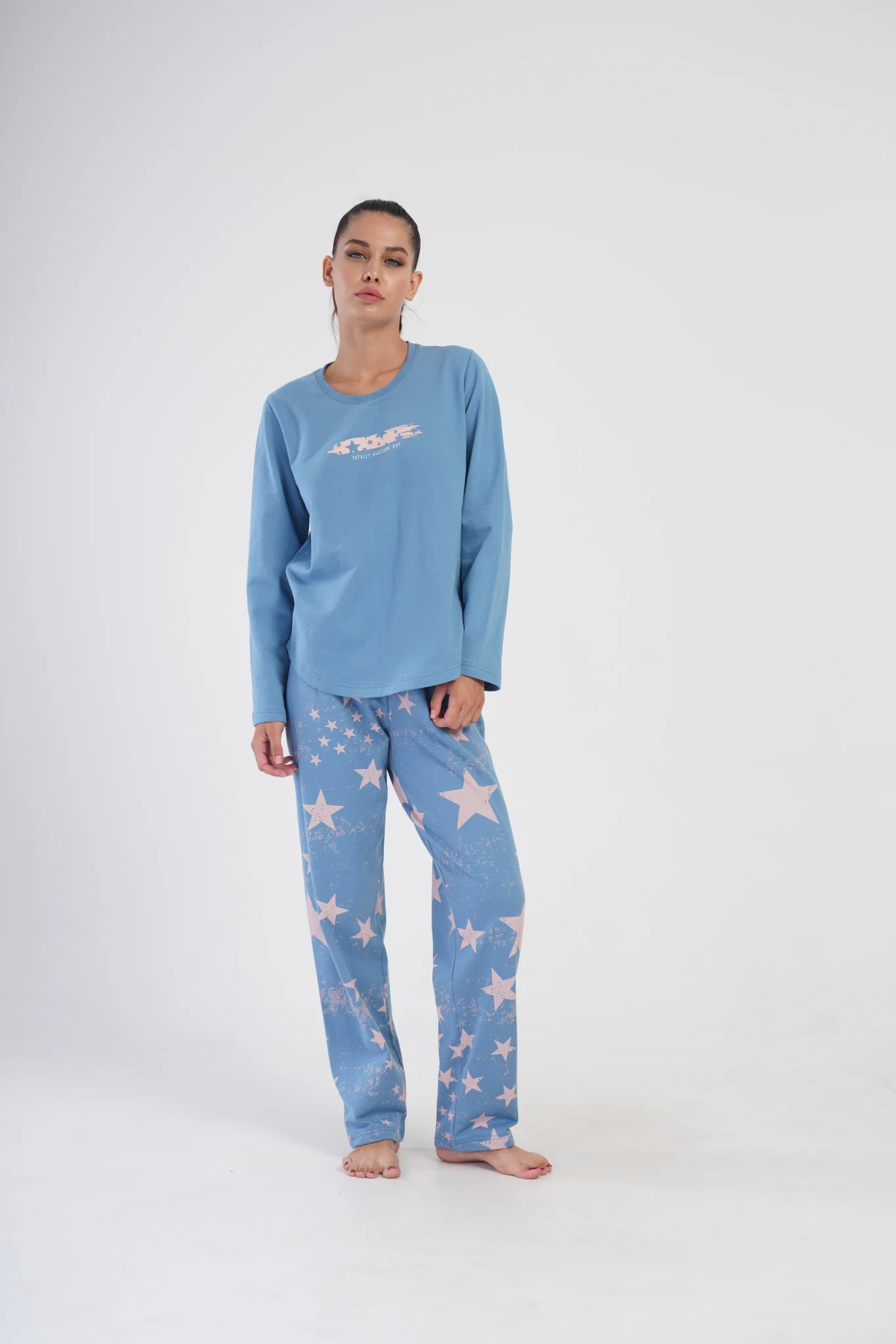 PIŻAMA DAMSKA ocieplana model: 4031331061 (1XL, 2XL, 3XL, 4XL) - obrazek 3