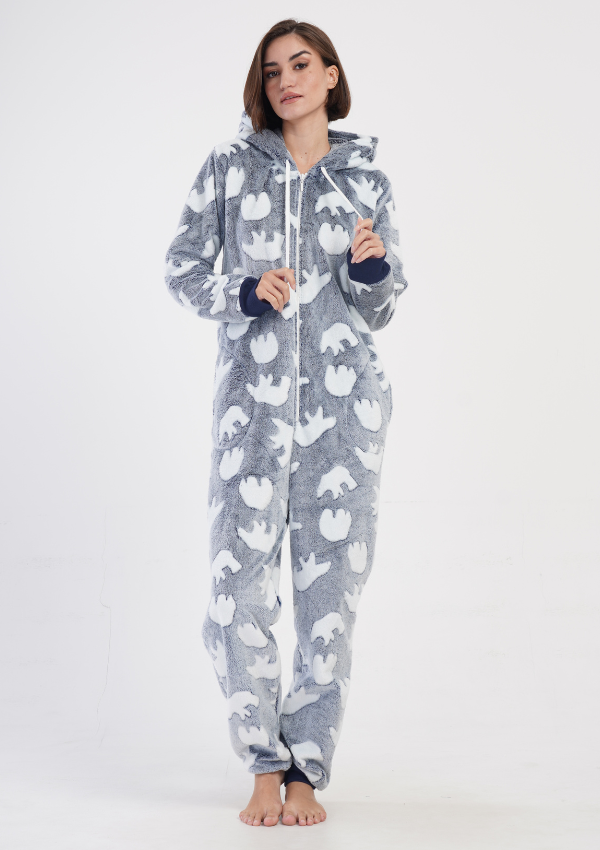 PIŻAMA DAMSKA KOMBINEZON softowy model: 4031520301 (S, M, L, XL)